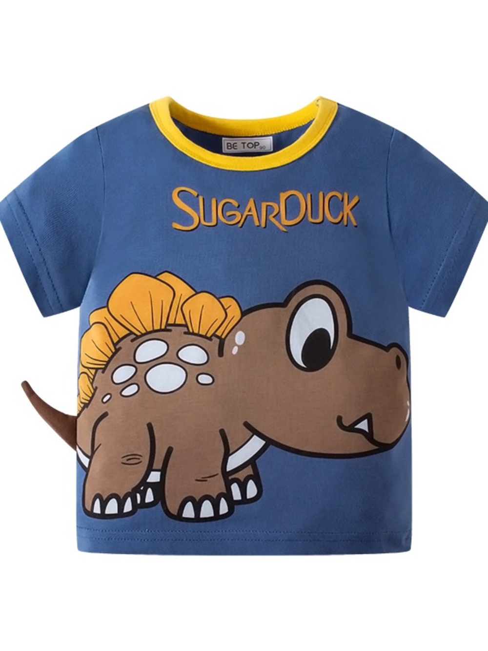 Blue Dino Graphic Short-Sleeve Tee for Kids